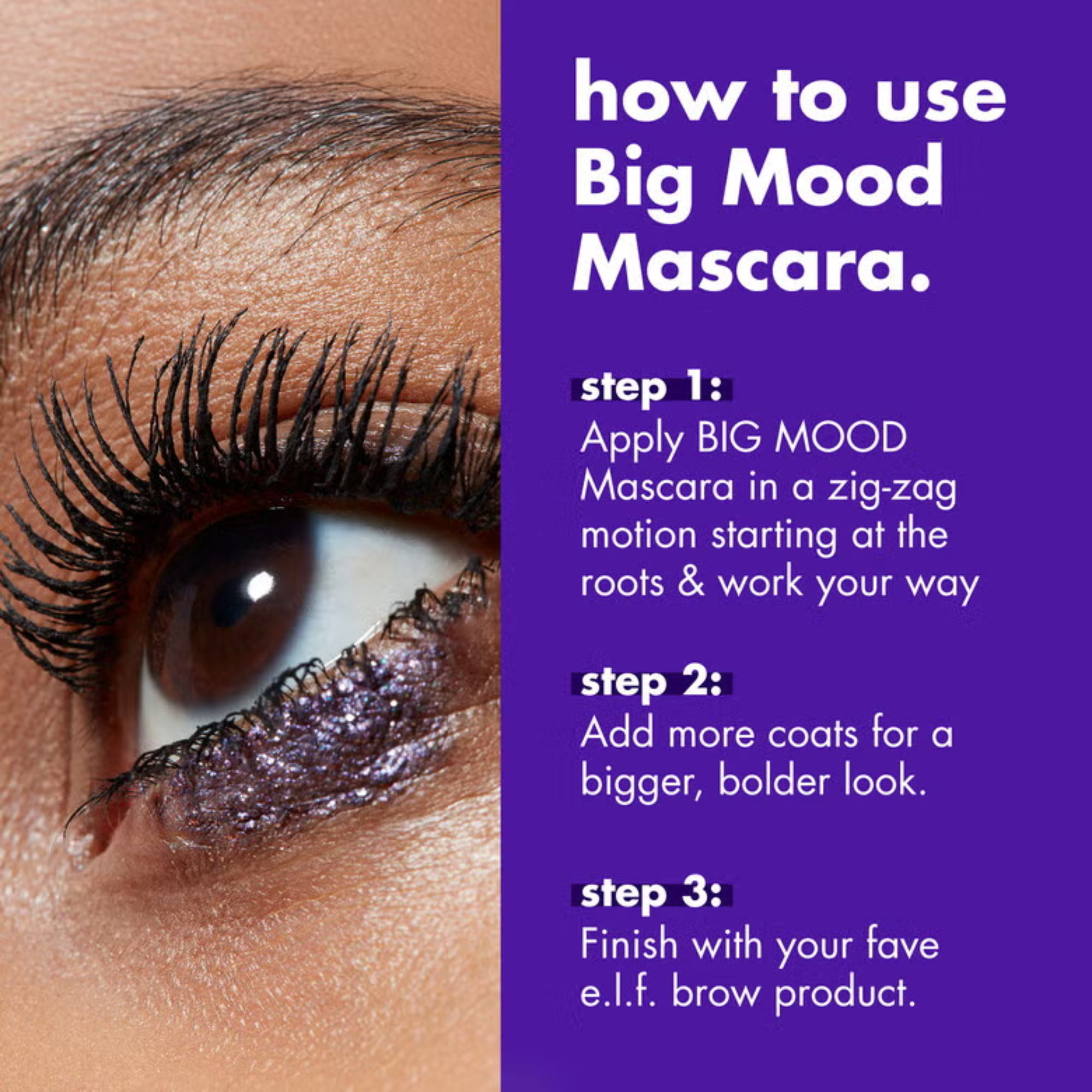 e.l.f. Big Mood Mascara – Volume Mascara voor Volle en Gelifte Wimpers