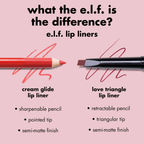 e.l.f. Cream Glide Lip Liner – Romige Lipliner met Semi-Matte Finish