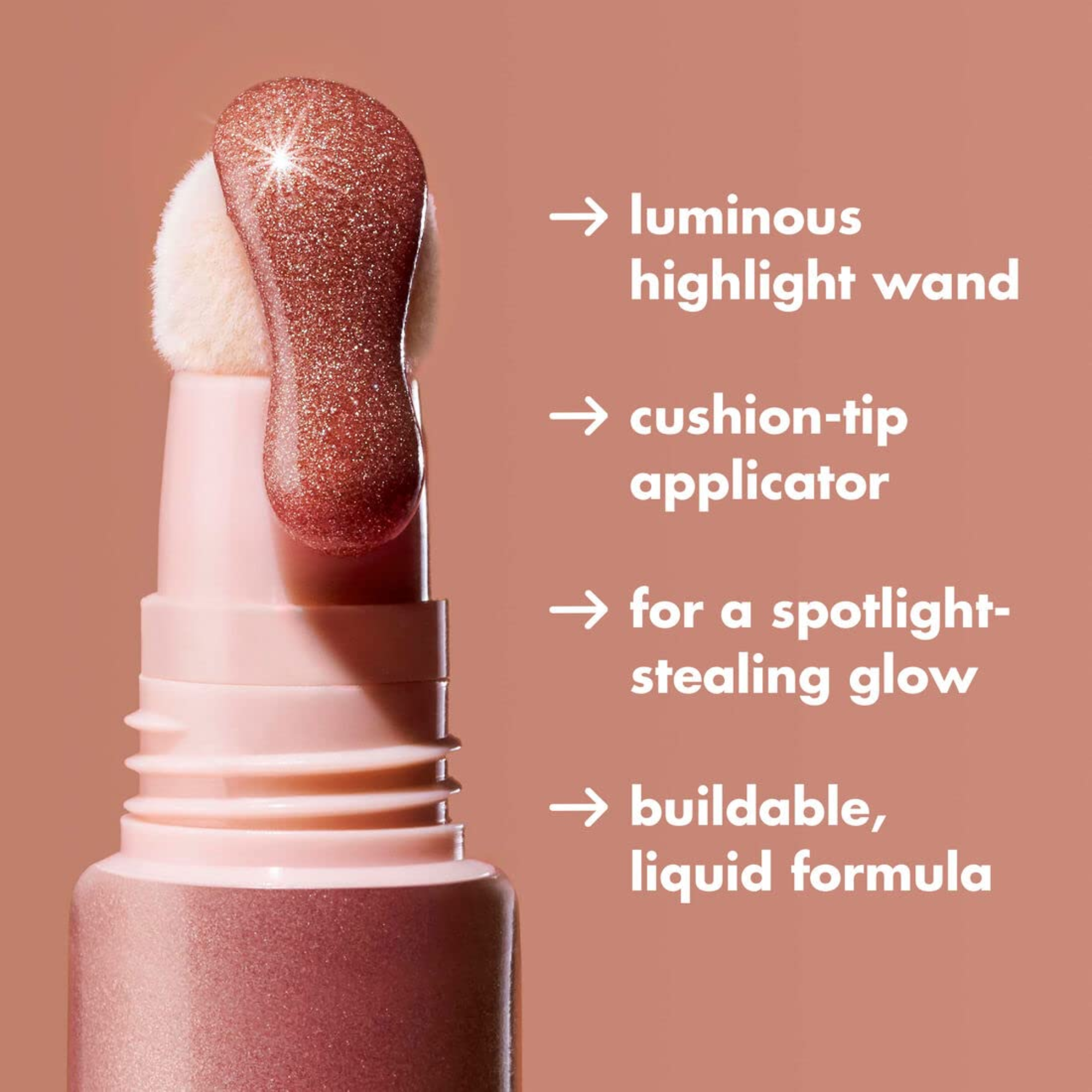 e.l.f. Halo Glow Highlight Beauty Wand - Rose Quartz