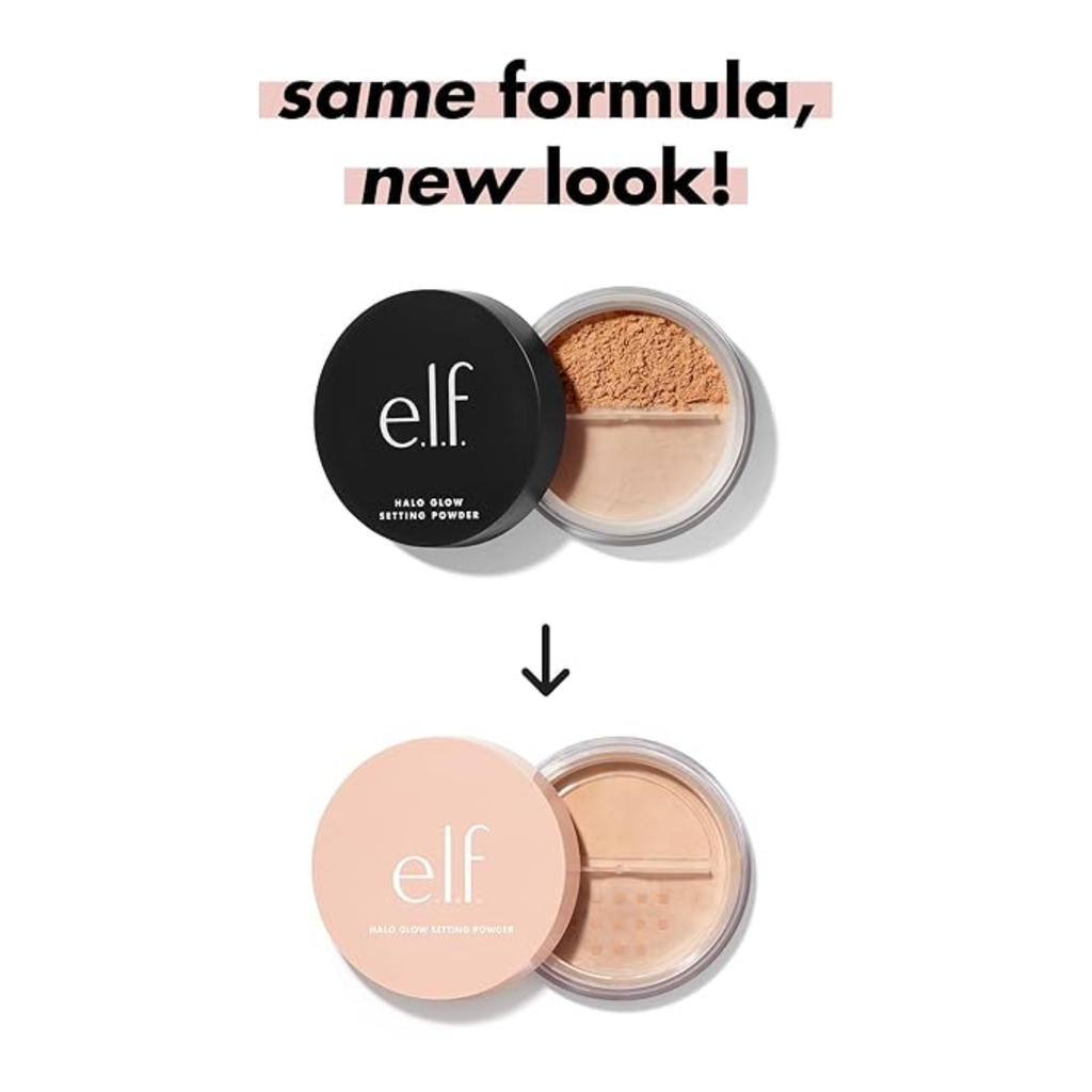 e.l.f. Halo Glow Setting Powder – Losse Fixeerpoeder met Soft-Focus Finish