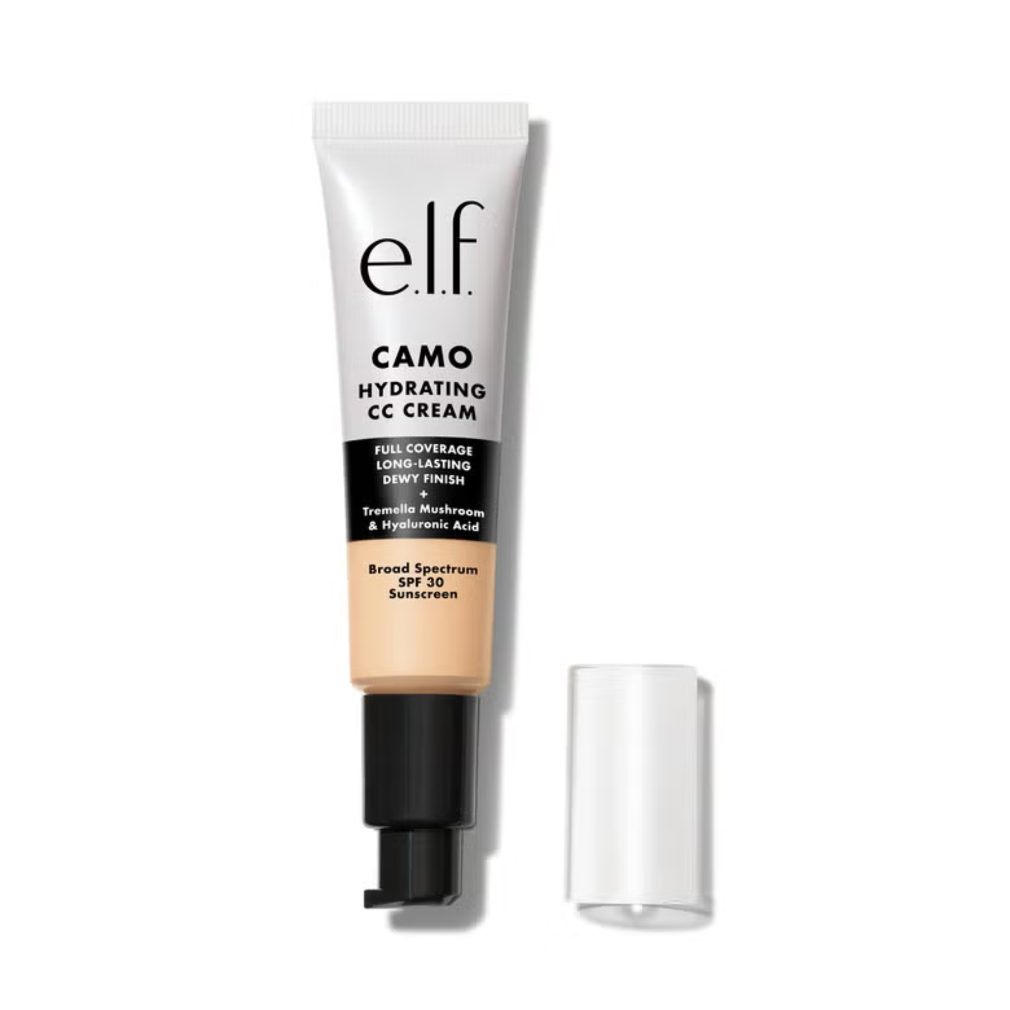 e.l.f. Camo Hydrating CC Cream tube on a white background