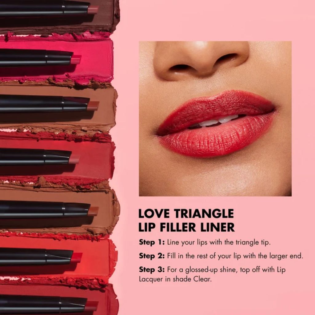 e.l.f. Love Triangle Lip Filler Liner, Hot Pink
