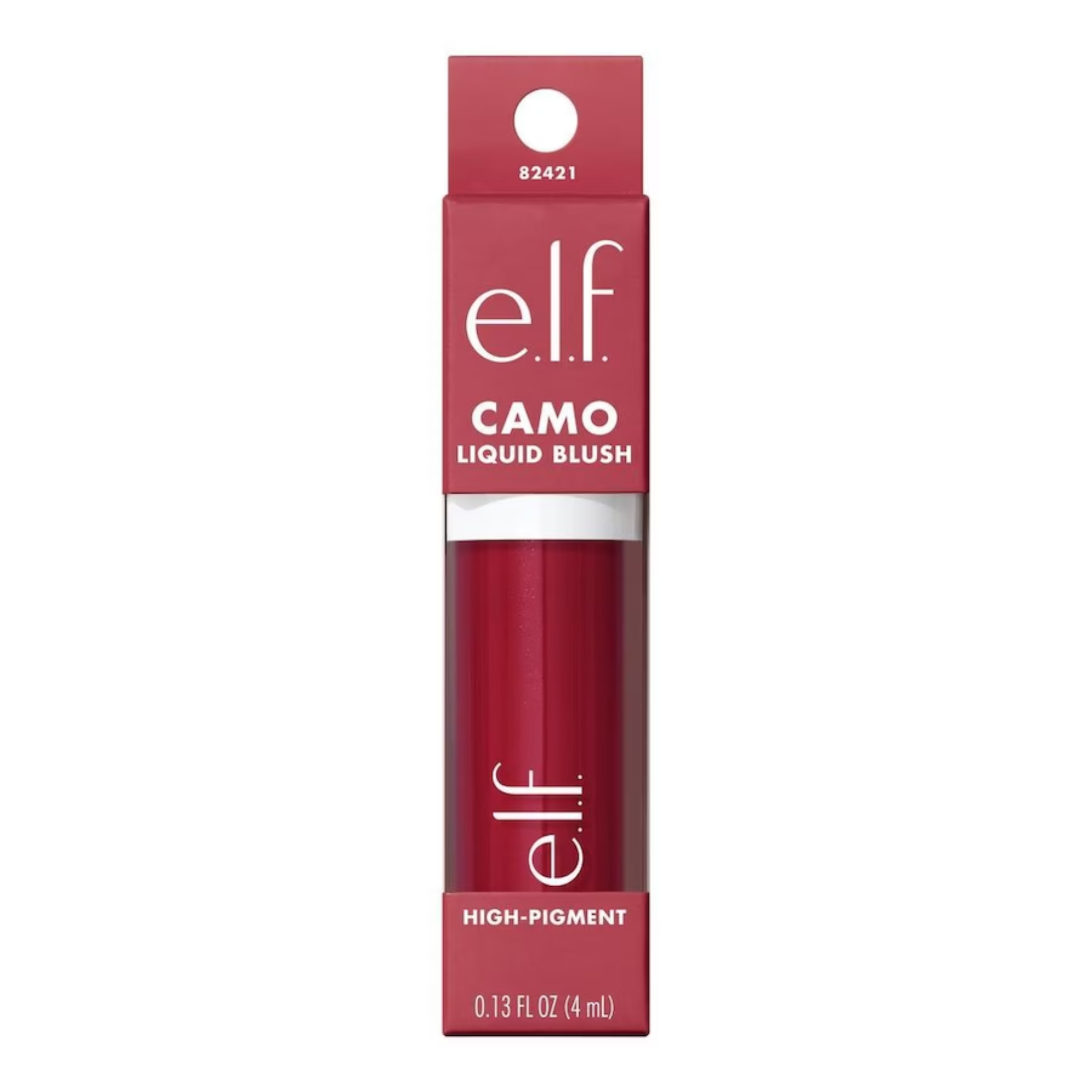 Verpakking van e.l.f. Camo Liquid Blush met handige applicator voor nauwkeurig aanbrengen.