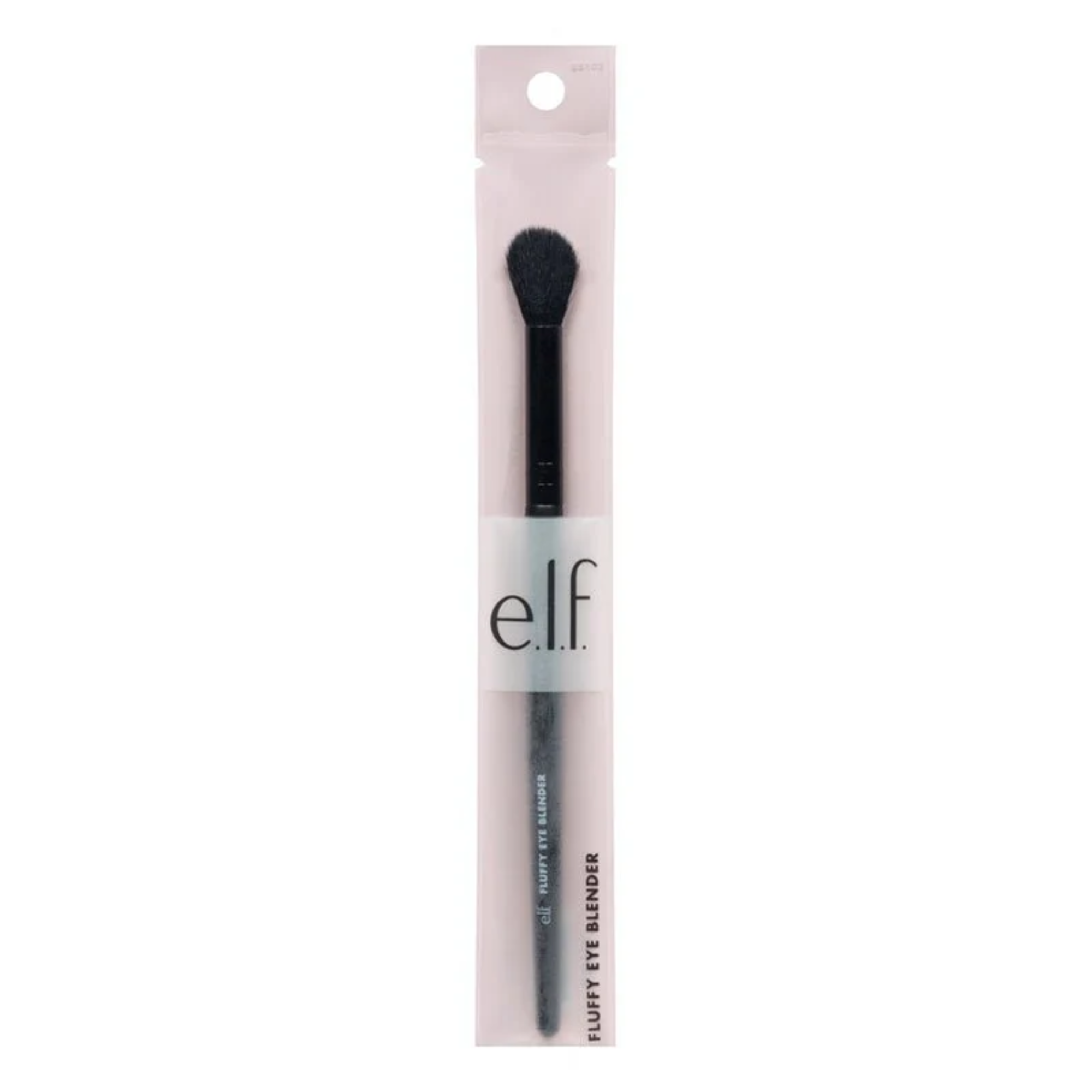 Verpakking van de e.l.f. Fluffy Eye Blender Brush voor oogschaduw en blending.