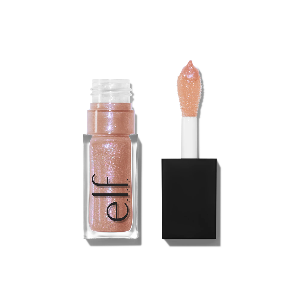 e.l.f. Glow Reviver Lip Oil Glimmer in de tint Candy Coded met XXL-applicator en glanzende finish.
