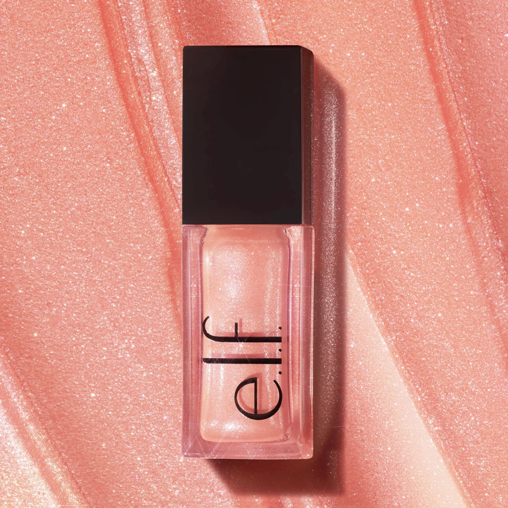 Productfoto van e.l.f. Glow Reviver Lip Oil Glimmer Candy Coded met glanzende finish.