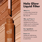 Belangrijkste voordelen van e.l.f. Halo Glow Liquid Filter voor een stralende huid.