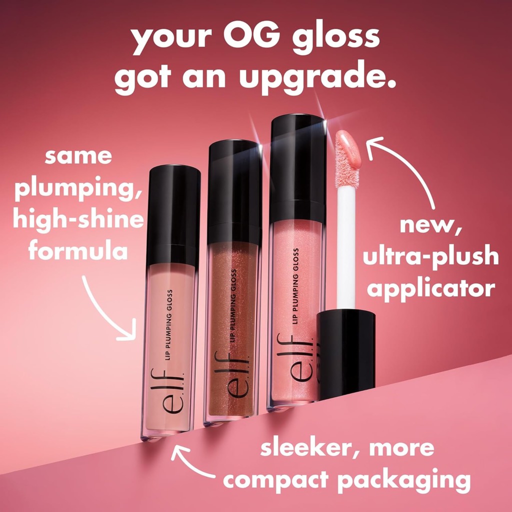 e.l.f. Lip Plumping Gloss – Lipgloss voor Volle Lippen en Stralende Glans