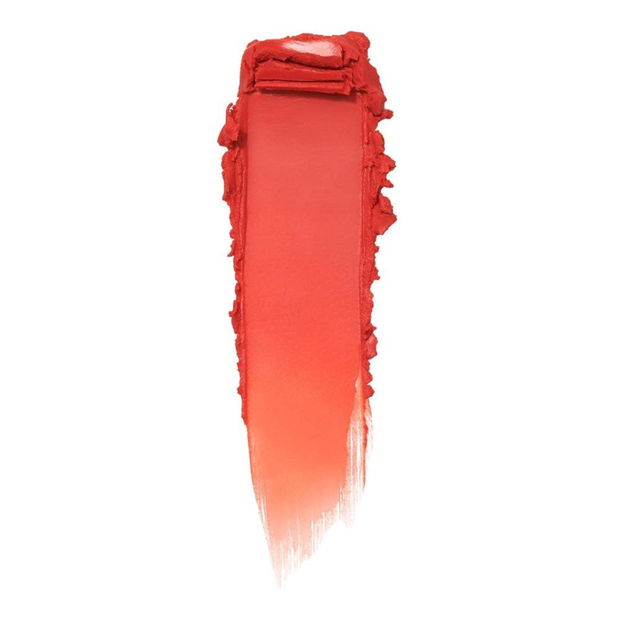 Blush swatch with a gradient from red to orange on a white background