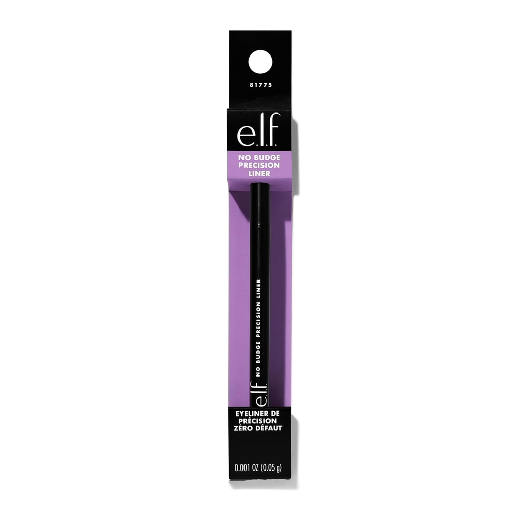 Voorkant van de verpakking van e.l.f. No Budge Precision Eyeliner.