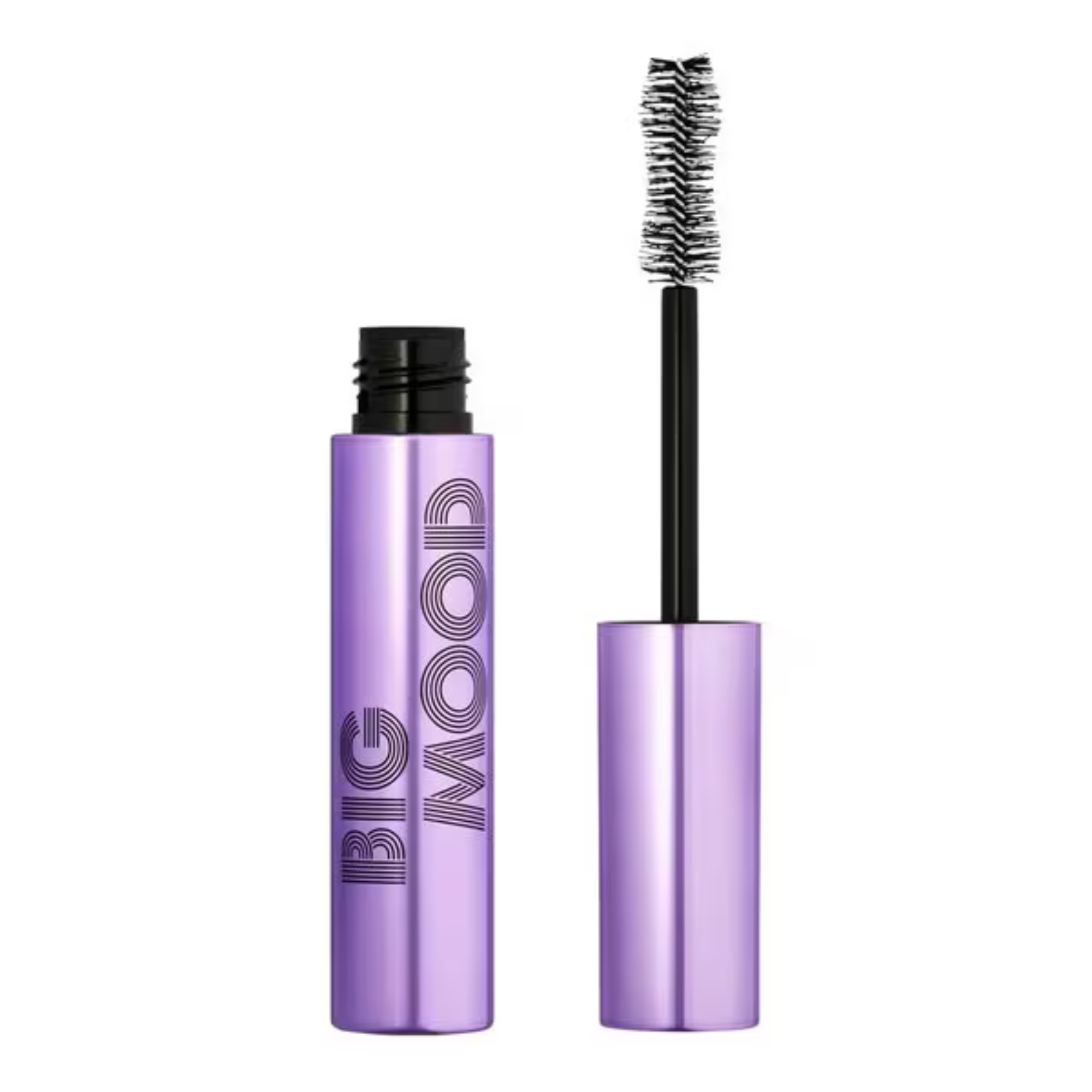 e.l.f. Big Mood Mascara Deep Brown with hourglass brush wand
