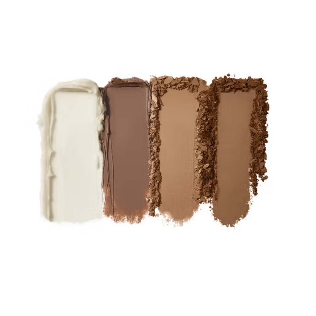 e.l.f. Bite Size Brow Palette eyebrow powder and wax duo compact palette in taupe swatch