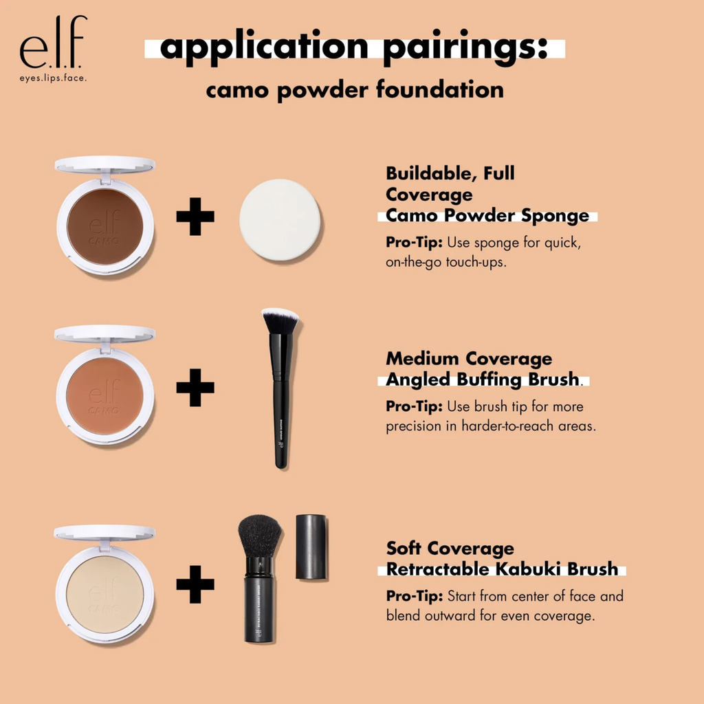 e.l.f. Camo Powder Foundation – Poeder Foundation met Semi-Matte Finish