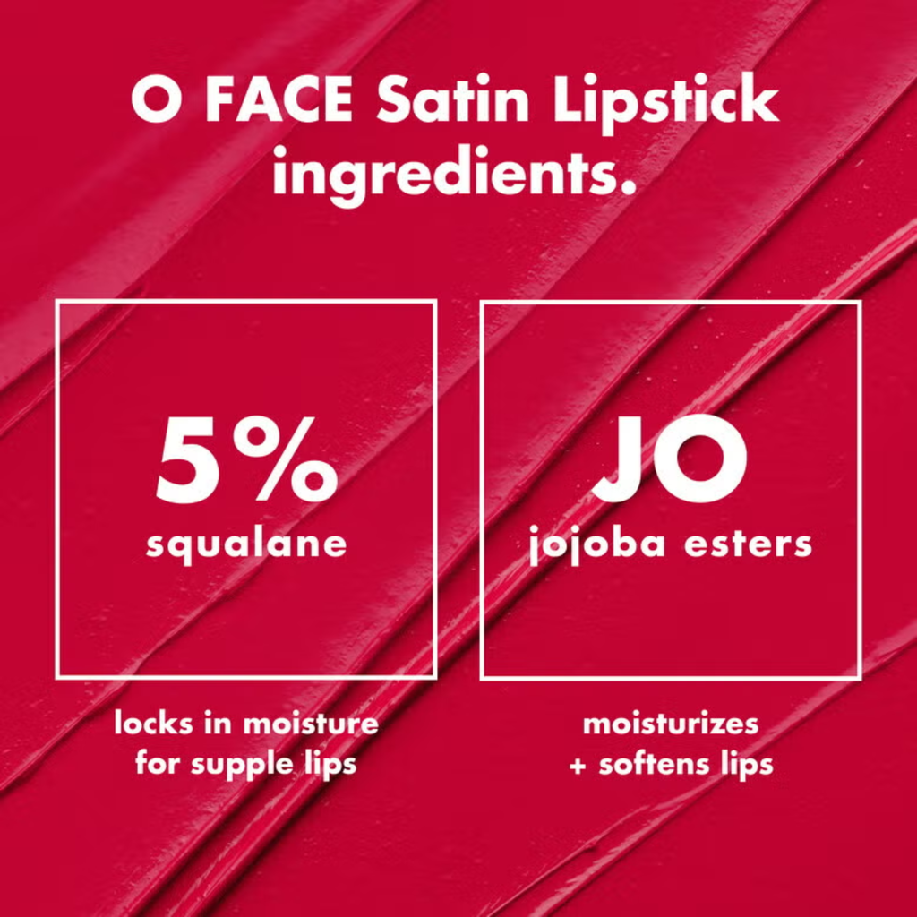 e.l.f. O FACE Satin Lipstick – Lippenstift met Satijnen Finish
