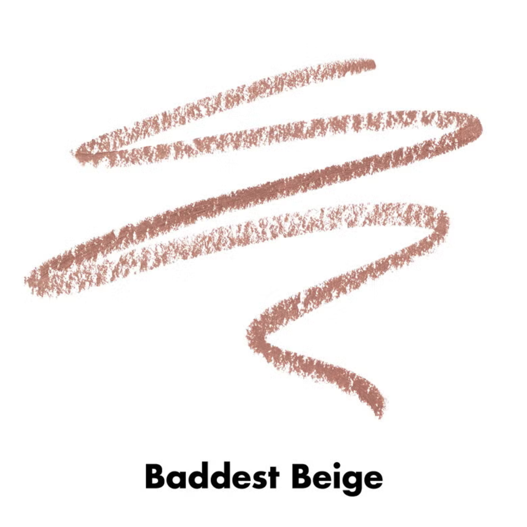 Swoosh of Baddest Beige color swatch on a white background