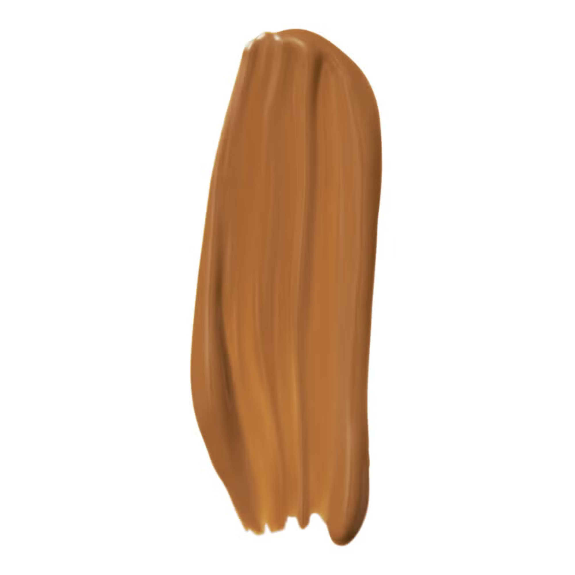 Brown makeup swatch on a white background