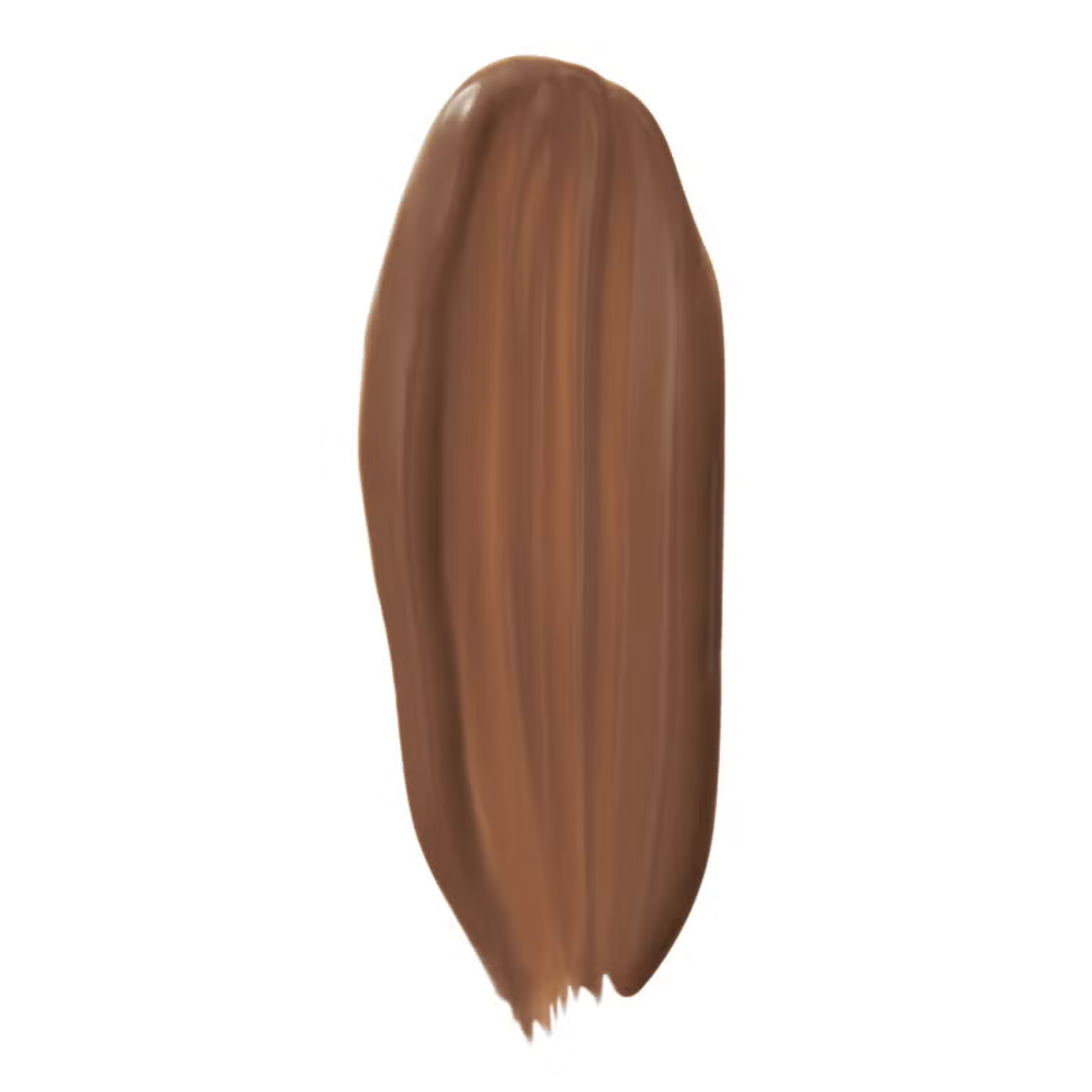 Brown makeup swatch on a white background