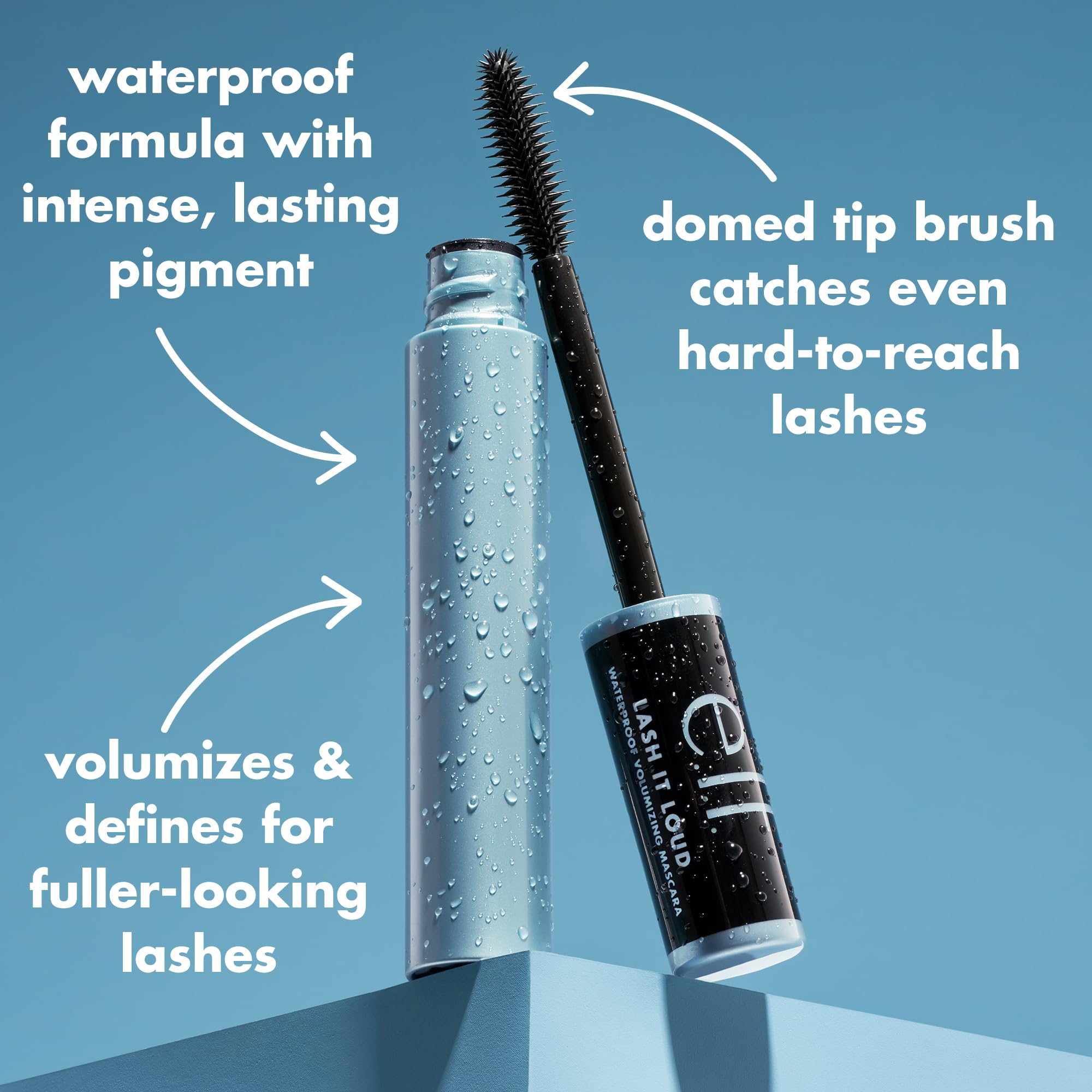 e.l.f. Lash It Loud Waterproof Mascara – Waterproof Mascara voor Volume en Lengte