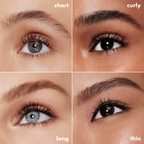 e.l.f. Lash XTNDR Mascara Mini before and after lengthening effect