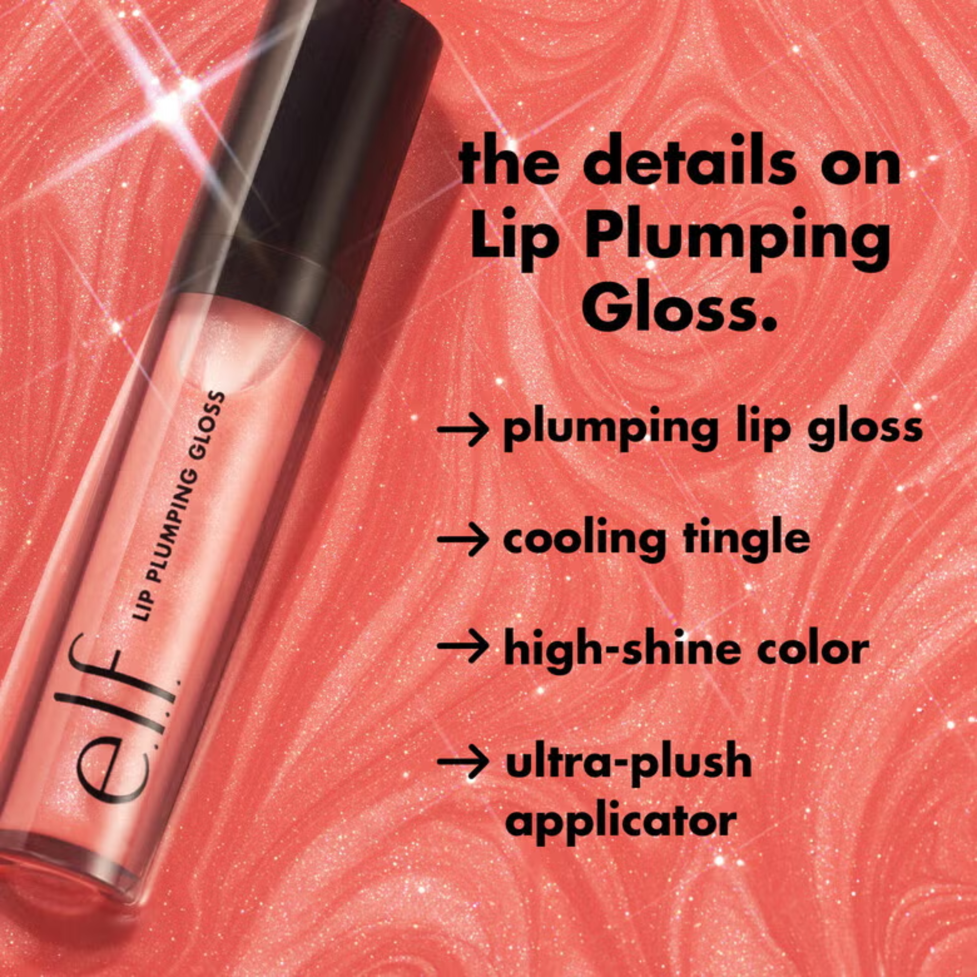 e.l.f. Lip Plumping Gloss – Lipgloss voor Volle Lippen en Stralende Glans