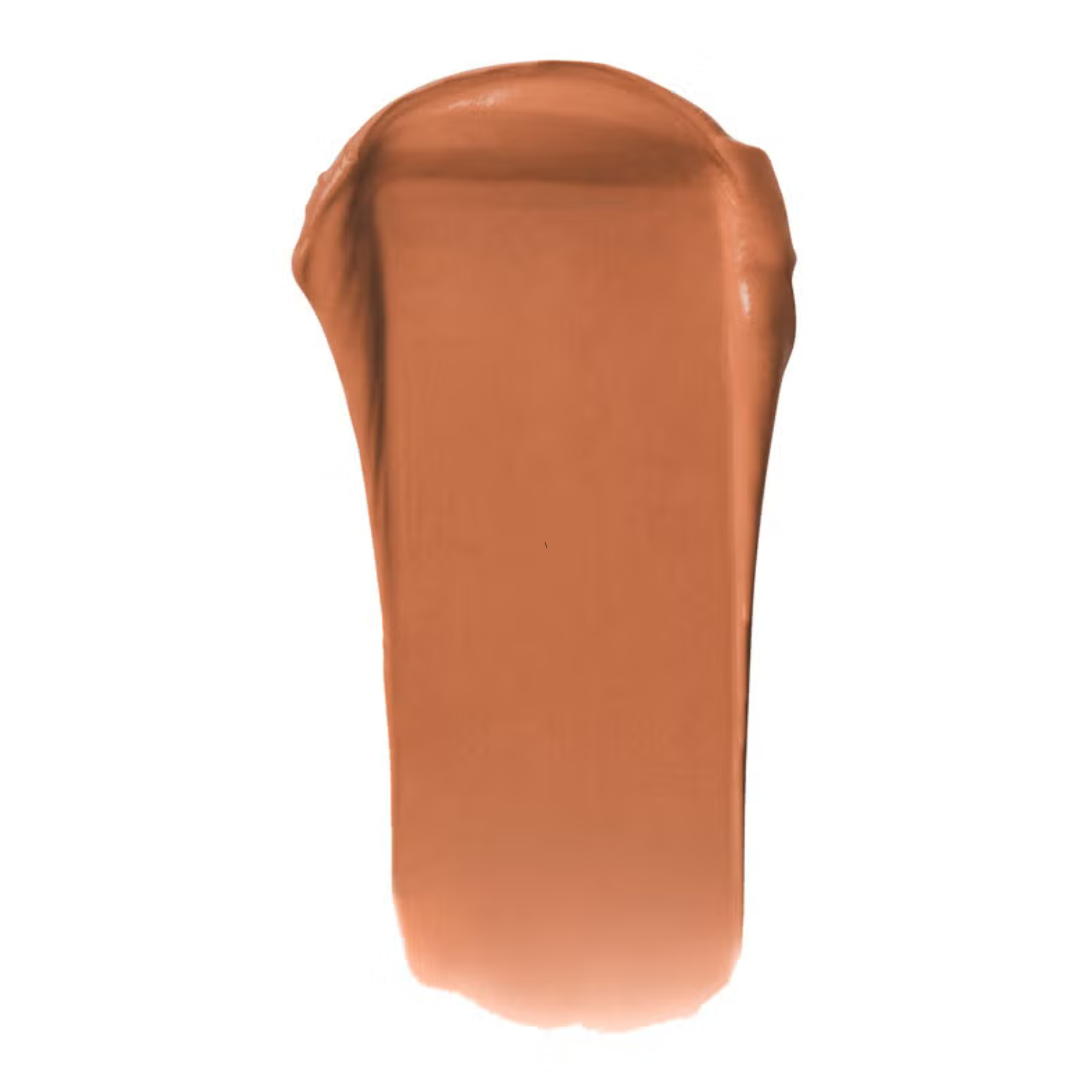 Brown lipstick swatch on a white background