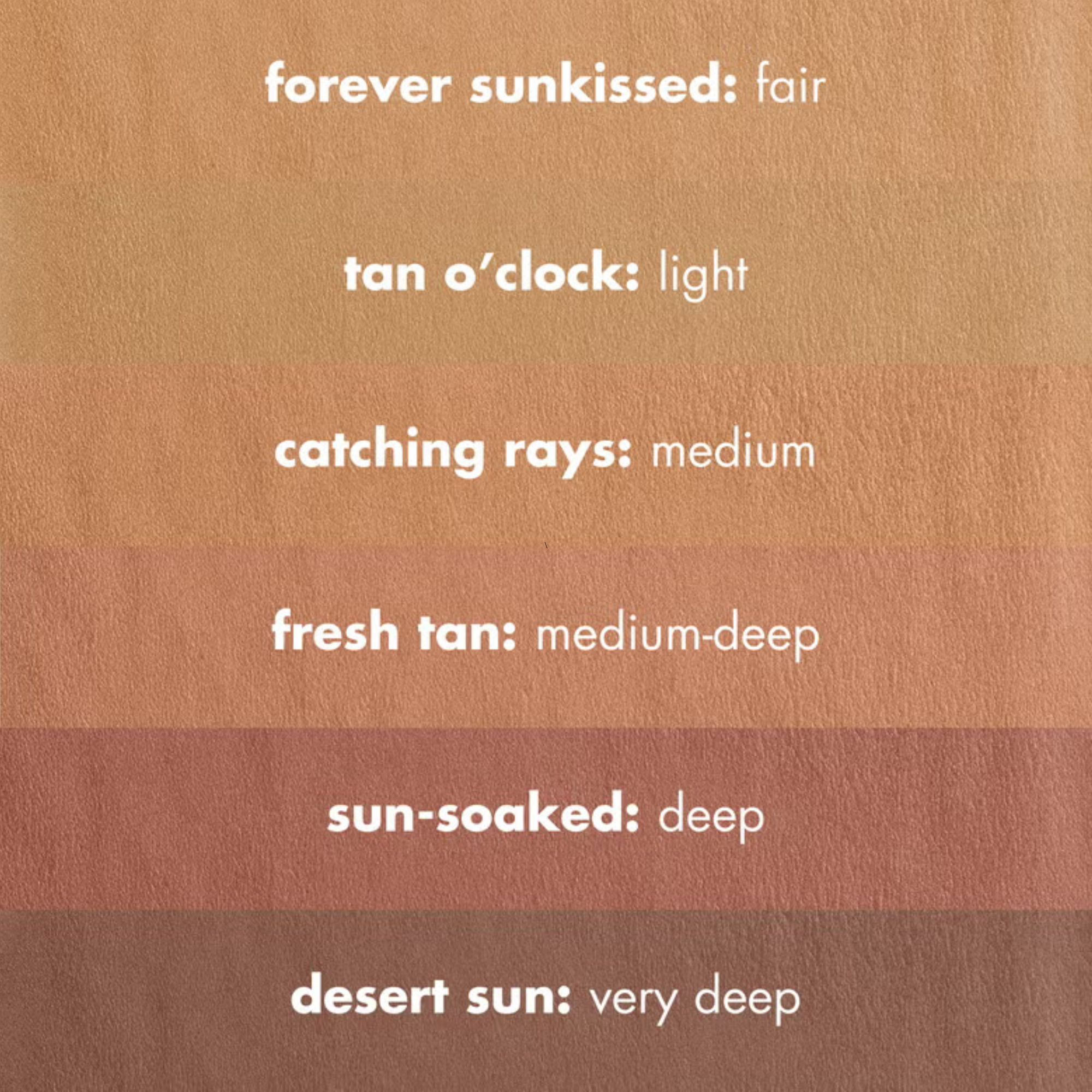 Color swatches with text labels on a brown background