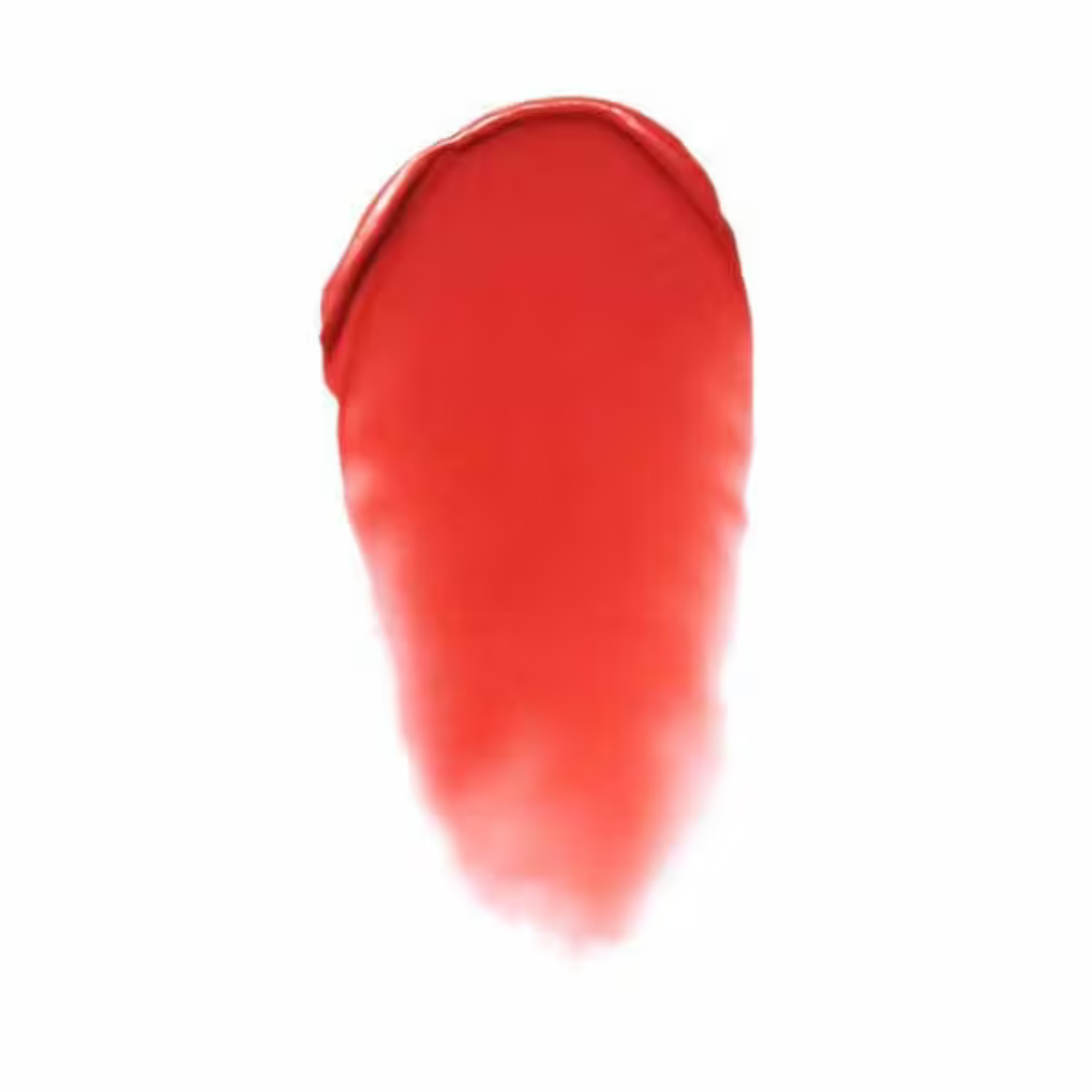 orange lipstick swatch on a white background