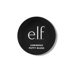 Black blush container with 'e.l.f.' branding on a white background